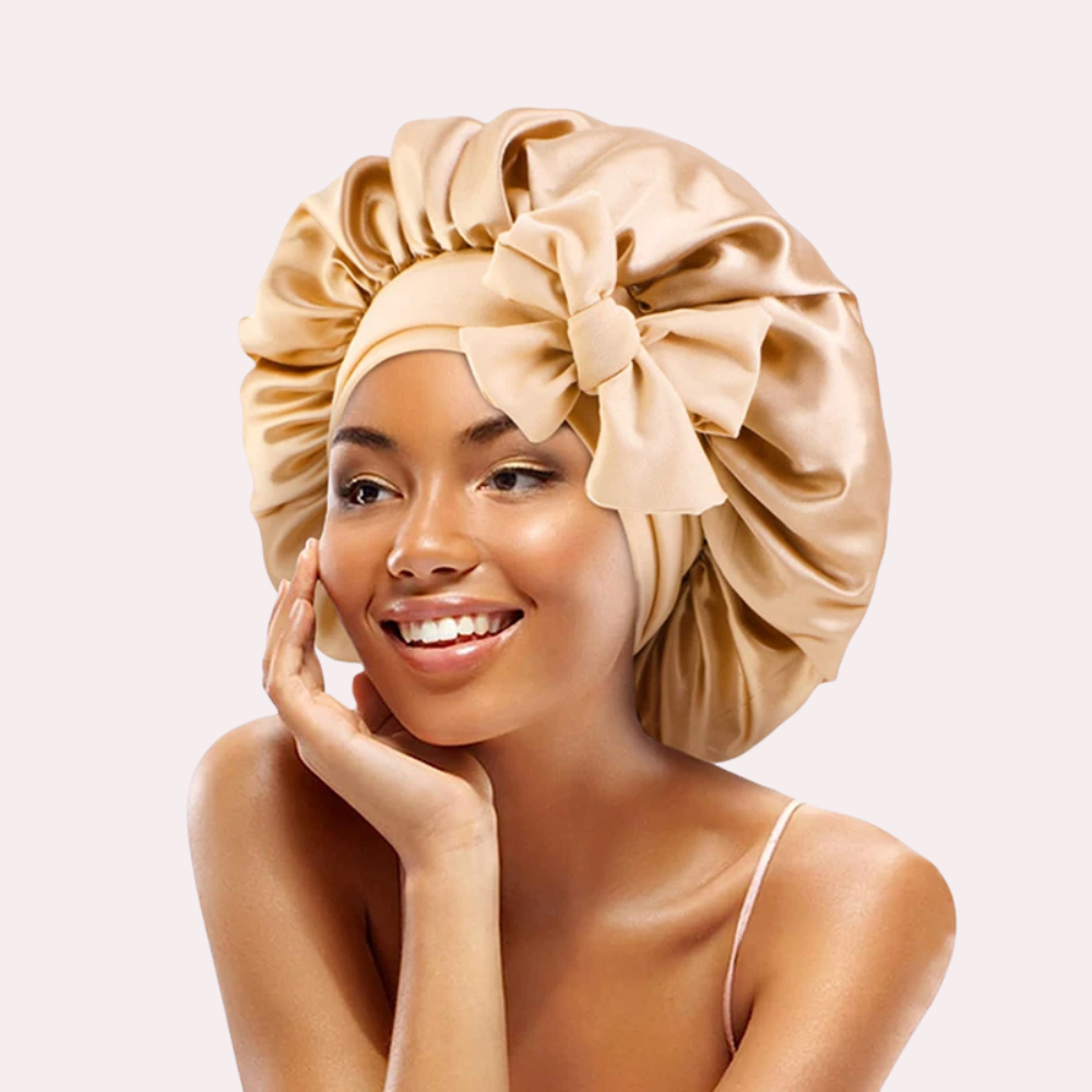 Hanna Sleep – Satin Bonnet with Long Ties