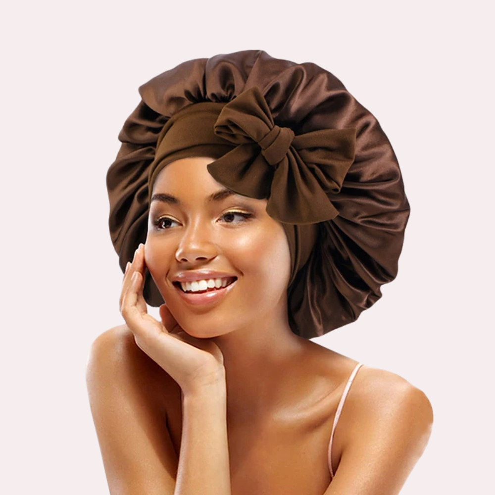 Hanna Sleep – Satin Bonnet with Long Ties