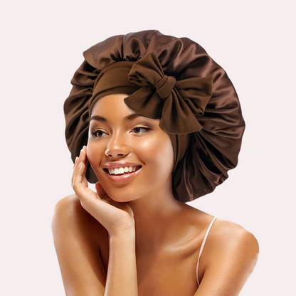 Hanna Sleep – Satin Bonnet with Long Ties