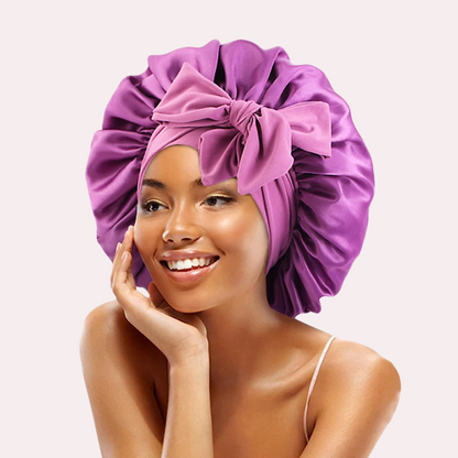 Hanna Sleep – Satin Bonnet with Long Ties