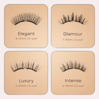 HANNA Magnetic Lashes – magnetische Wimpern ohne Kleber, 4 Styles